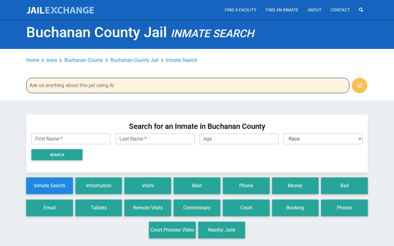 Unofficial Buchanan County jail wrapper requiring verification